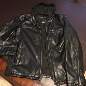 Wilson’s faux leather cycle jacket